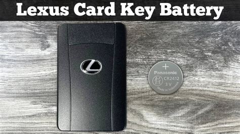 Lexus Smart Key Wallet Card Battery Replacement 